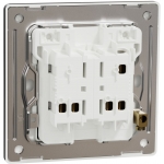 Schneider Electric Unica X 16AX 兩位單控開關掣 (曜石黑)