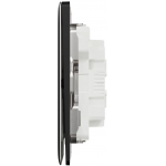 Schneider Electric Unica X 16AX 兩位雙控開關掣 (曜石黑)