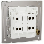 Schneider Electric Unica X 16AX 兩位雙控開關掣 (皎月白)