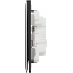 Schneider Electric Unica X 16AX 三位單控開關掣 (曜石黑)