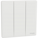 Schneider Electric 施耐德電氣 NUX33_1_PW Unica X 16AX 三位單控開關掣 (皎月白)