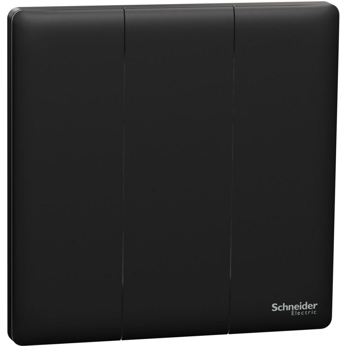 Schneider Electric Unica X 16AX 三位雙控開關掣 (曜石黑)