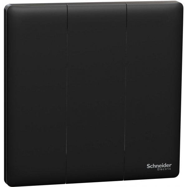 Schneider Electric Unica X 16AX 三位雙控開關掣 (曜石黑)