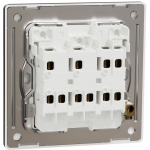 Schneider Electric Unica X 16AX 三位雙控開關掣 (曜石黑)