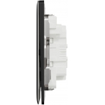 Schneider Electric Unica X 16AX 三位雙控開關掣 (曜石黑)