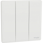 Schneider Electric 施耐德電氣 NUX33_2_PW Unica X 16AX 三位雙控開關掣 (皎月白)