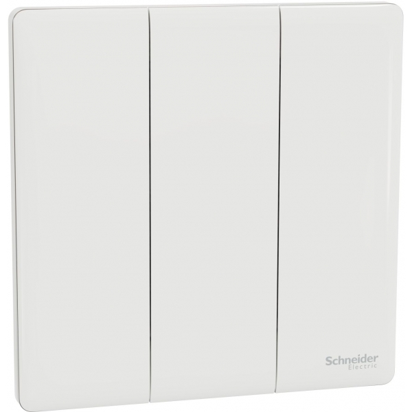 Schneider Electric Unica X 16AX 三位雙控開關掣 (皎月白)
