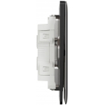 Schneider Electric Unica X 16AX四位雙控開關掣 (曜石黑)