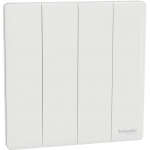 Schneider Electric 施耐德電氣 NUX34_2_PW Unica X 16AX 四位雙控開關掣 (皎月白)