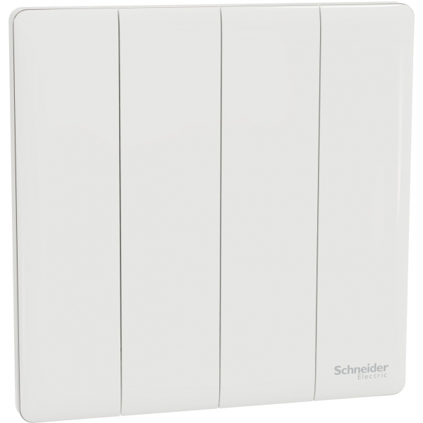 Schneider Electric Unica X 16AX四位雙控開關掣 (皎月白)