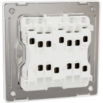 Schneider Electric Unica X 16AX四位雙控開關掣 (皎月白)