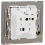 Schneider Electric Unica X 16AX單位單控開關掣連LED燈 (炫星銀)