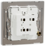 Schneider Electric Unica X 16AX單位雙控開關掣連LED燈 (炫星銀)