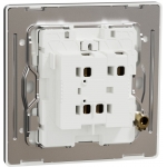 Schneider Electric Unica X 16AX單位雙控開關掣連LED燈 (石墨灰)