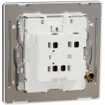 Schneider Electric Unica X 16AX單位雙控開關掣連LED燈 (曜石黑)