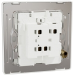 Schneider Electric Unica X 16AX兩位單控開關掣連LED燈 (皎月白)