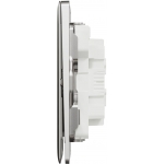 Schneider Electric Unica X 16AX兩位單控開關掣連LED燈 (炫星銀)