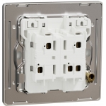 Schneider Electric Unica X 16AX兩位單控開關掣連LED燈 (石墨灰)