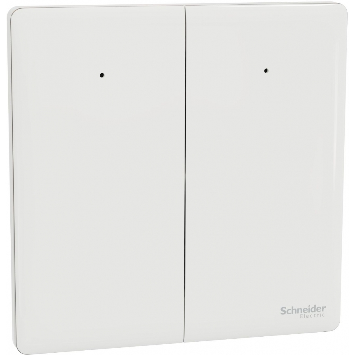 Schneider Electric Unica X 16AX兩位單控開關掣連LED燈 (皎月白)