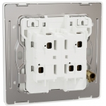 Schneider Electric Unica X 16AX兩位單控開關掣連LED燈 (皎月白)