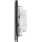 Schneider Electric Unica X 16AX兩位雙控開關掣連LED燈 (石墨灰)