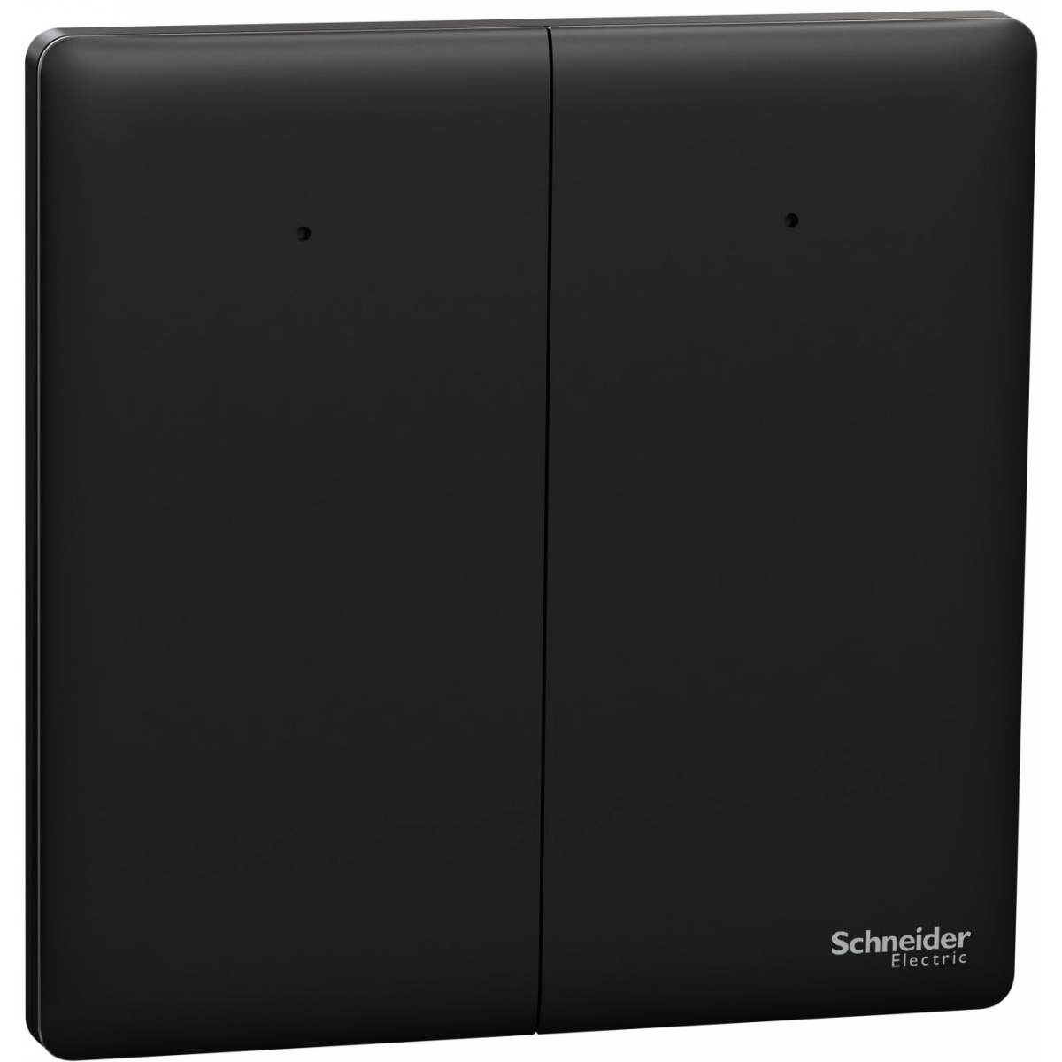 Schneider Electric Unica X 16AX兩位雙控開關掣連LED燈 (曜石黑)