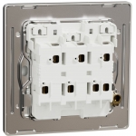 Schneider Electric Unica X 16AX三位單控開關掣連LED燈 (石墨灰)