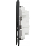 Schneider Electric Unica X 16AX三位單控開關掣連LED燈 (石墨灰)