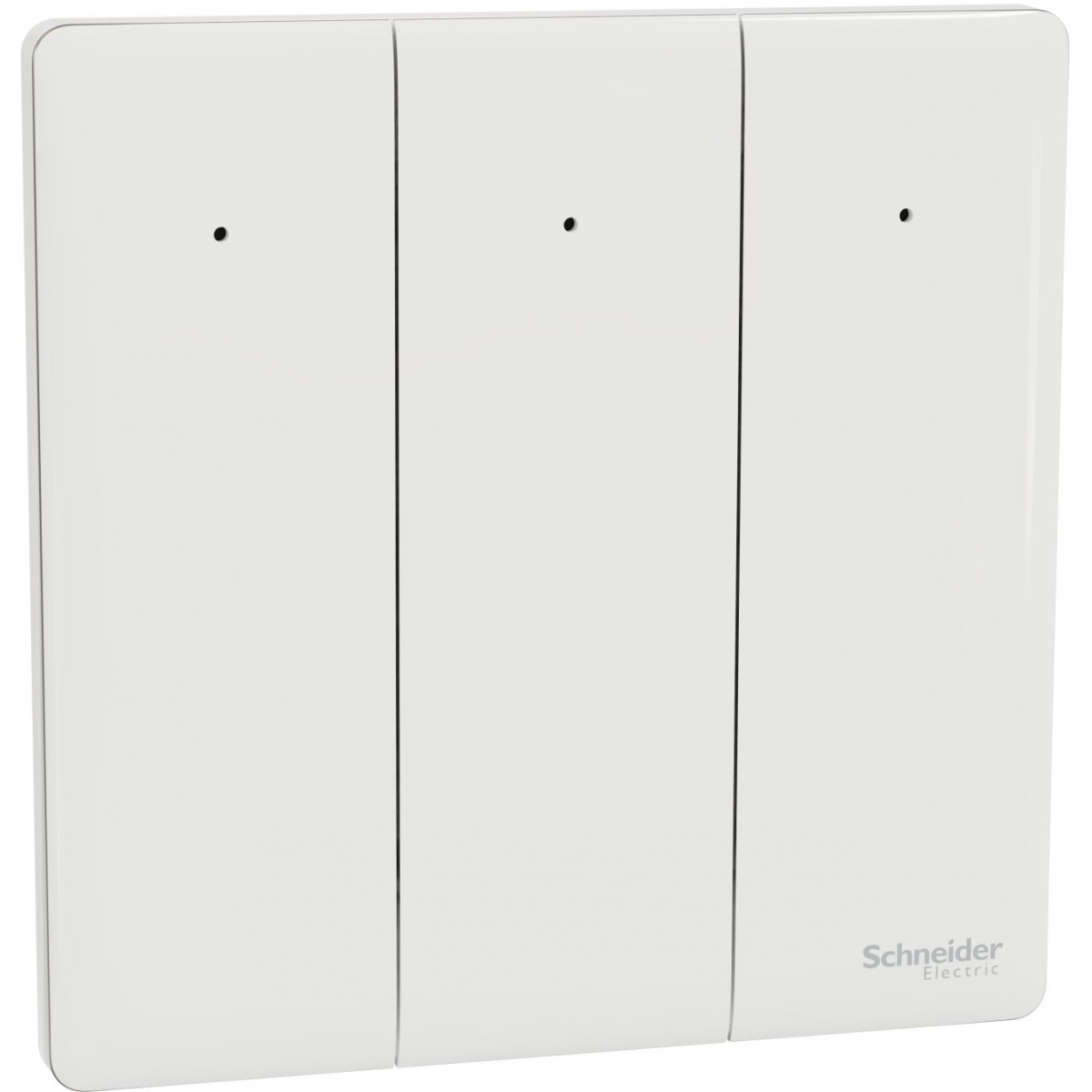 Schneider Electric Unica X NUX33_1N_PW 16AX 三位單控開關掣連LED指示燈 (皎月白)