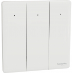 Schneider Electric 施耐德電氣 NUX33_1N_PW Unica X 16AX 三位單控開關掣連LED指示燈 (皎月白)