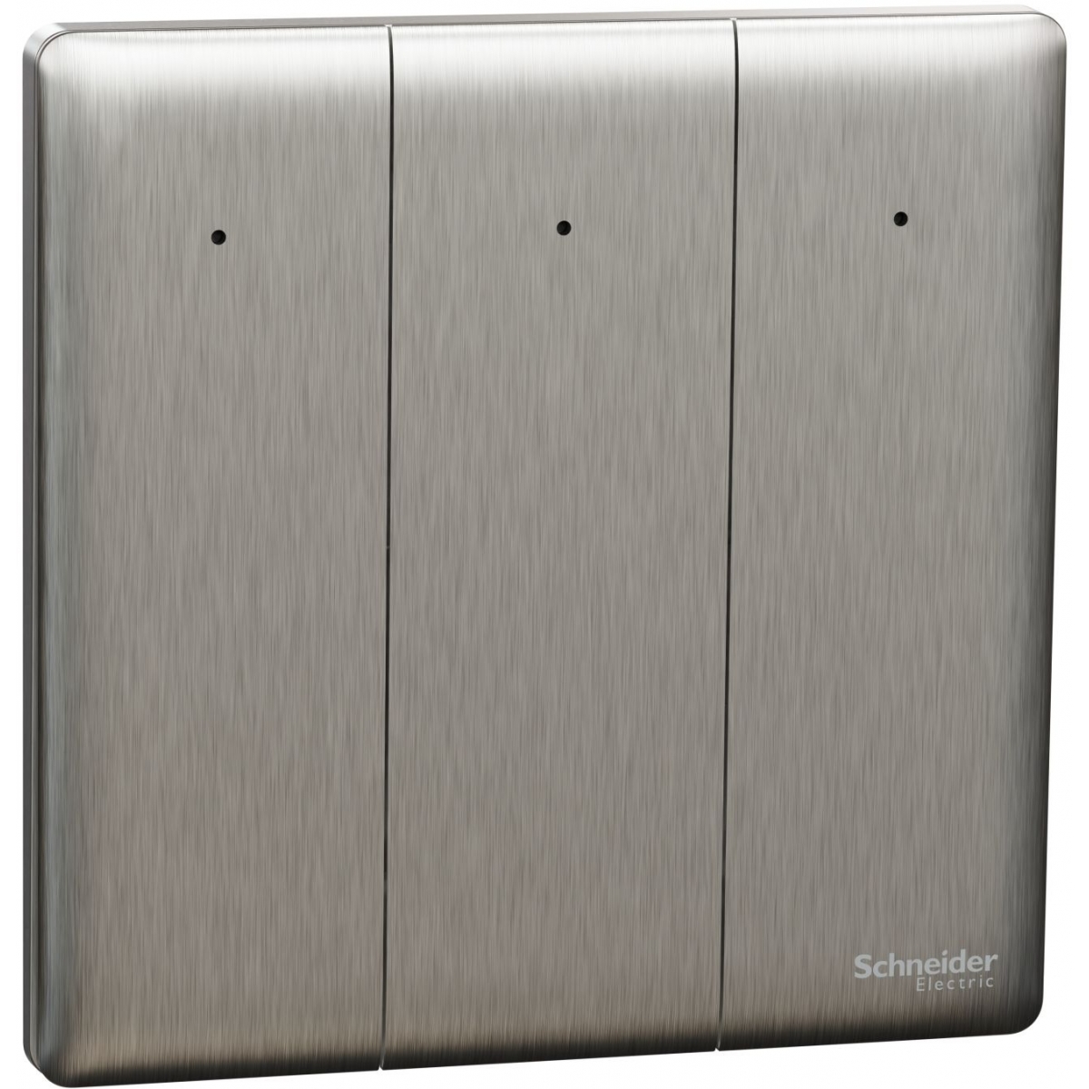 Schneider Electric Unica X NUX33_2N_SS 16AX 三位雙控開關掣連LED指示燈 (炫星銀)