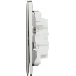 Schneider Electric Unica X NUX33_2N_SS 16AX 三位雙控開關掣連LED指示燈 (炫星銀)