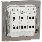 Schneider Electric Unica X NUX33_2N_DG 16AX 三位雙控開關掣連LED指示燈 (石墨灰)