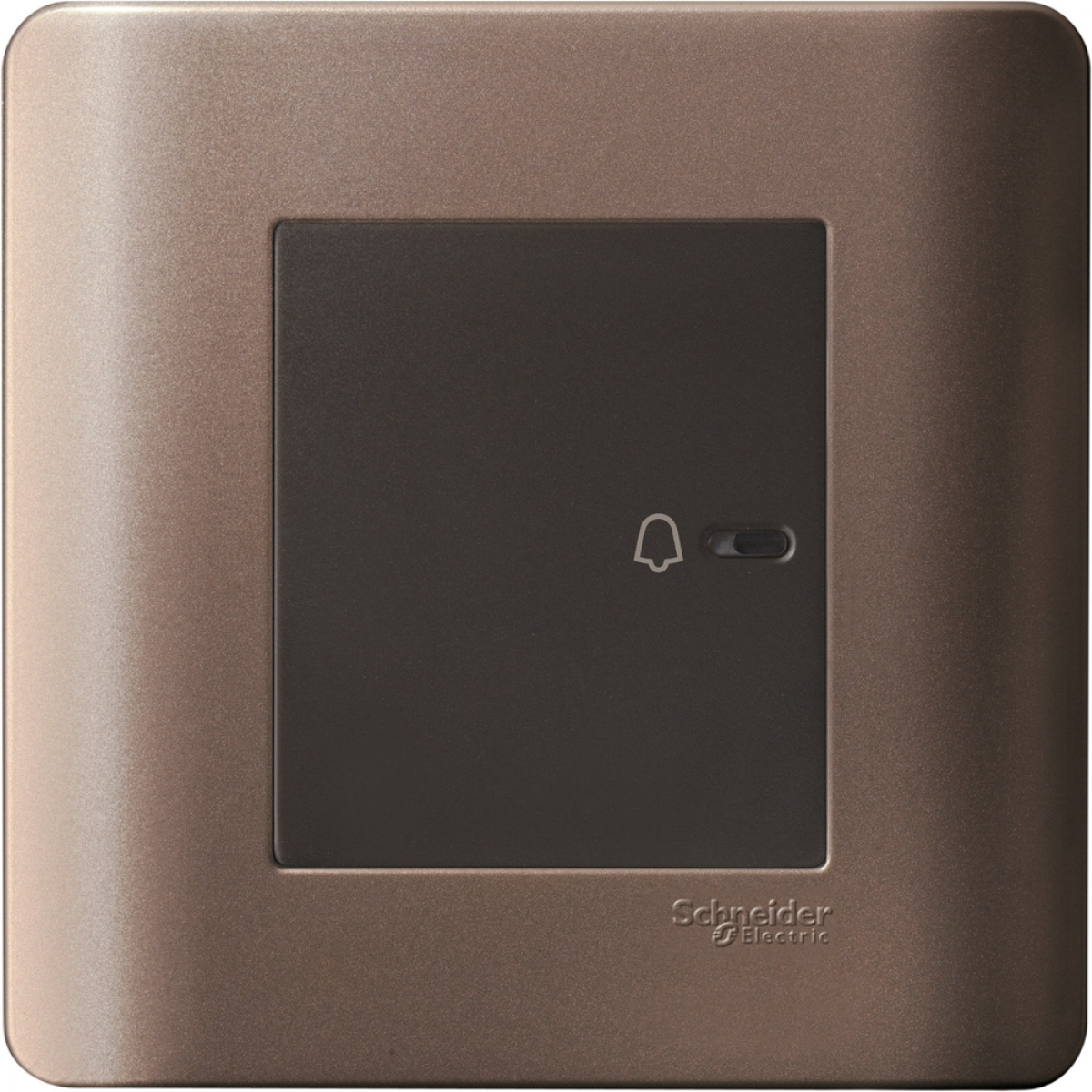 Schneider Electric ZENcelo E8431BP1_SZ 10A 平觸門鐘按手掣 (銀銅)