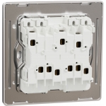 Schneider Electric Unica X NUX34_1N_SS 16AX 四位單控開關掣連LED指示燈 (炫星銀)