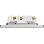 Schneider Electric Unica X NUX34_1N_SS 16AX 四位單控開關掣連LED指示燈 (炫星銀)