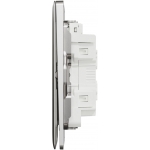 Schneider Electric Unica X NUX34_1N_SS 16AX 四位單控開關掣連LED指示燈 (炫星銀)