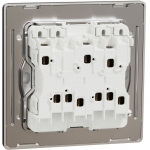 Schneider Electric Unica X NUX34_1N_DG 16AX 四位單控開關掣連LED指示燈 (石墨灰)