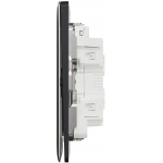 Schneider Electric Unica X NUX34_1N_DG 16AX 四位單控開關掣連LED指示燈 (石墨灰)