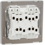 Schneider Electric Unica X NUX34_2N_DG 16AX 四位雙控開關掣連LED指示燈 (石墨灰)