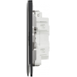 Schneider Electric Unica X NUX34_2N_DG 16AX 四位雙控開關掣連LED指示燈 (石墨灰)