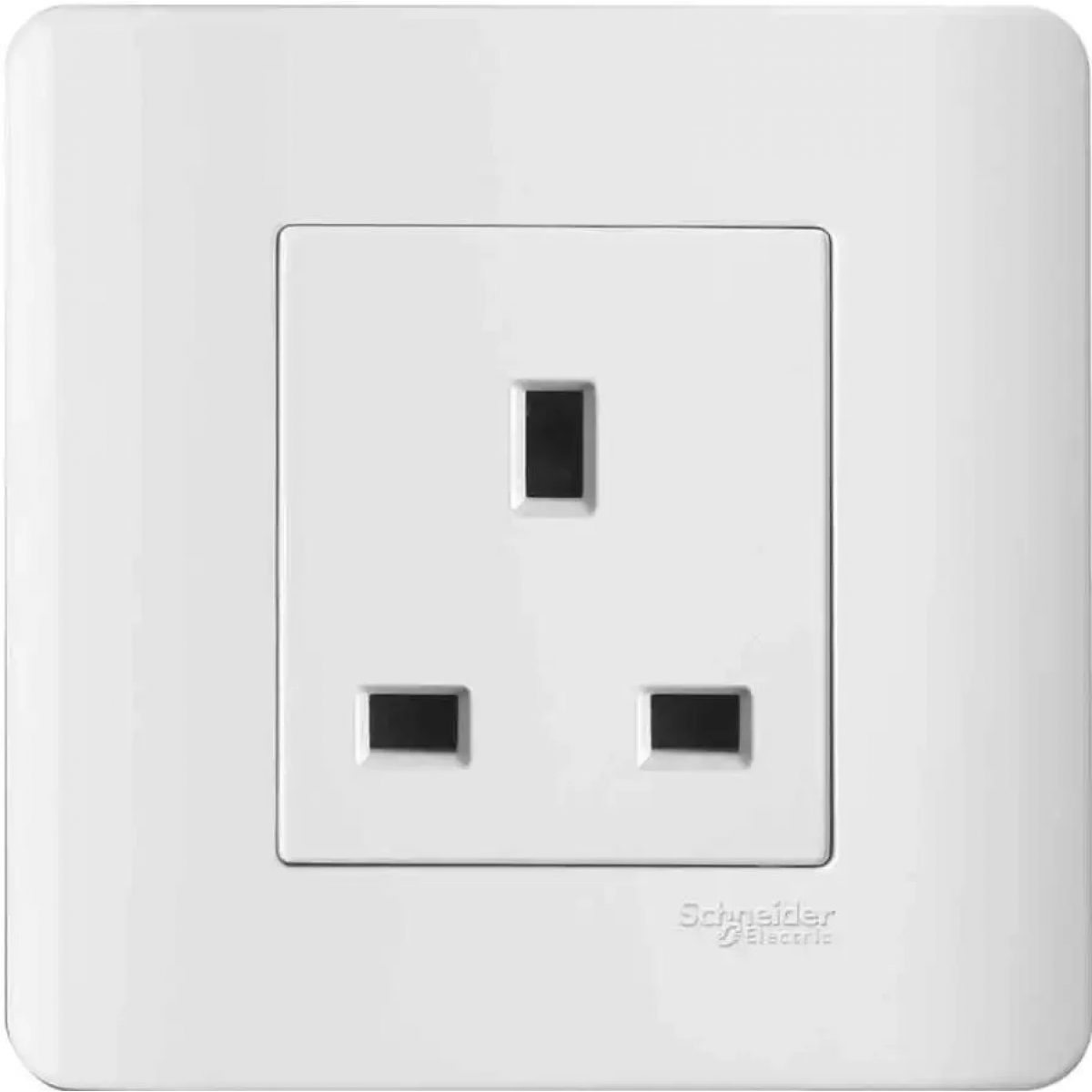 Schneider Electric ZENcelo E84426 WE 13A 單位連保護門插座 (凝白)