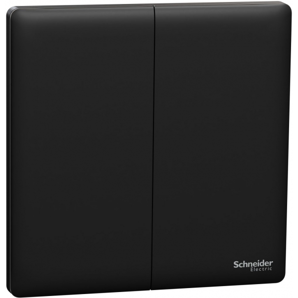 Schneider Electric Unica X 16AX 兩位十字開關掣 (曜石黑)