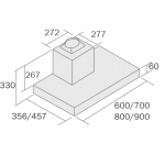 德國寶 GERMAN POOL RDC-7356S 70CM 煙囪式抽油煙機 - 超級變頻 3D環吸