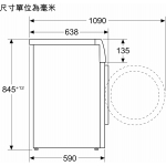 【展銷品】 Siemens 西門子 WG56B2A0HK 10公斤 1600轉 iQ700 iQdrive 變頻摩打 前置式洗衣機