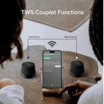 Momax 1-Vibe Go BS6GSD 磁吸無線音箱套裝 (黑色): IPX6防水、TWS立體聲、86g輕巧