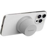 Momax 1-Vibe Go BS6HKS 磁吸無線音箱 (銀色): IPX6防水、TWS立體聲、86g輕巧