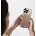 Momax Q.Mag X IP116AL2 5000mAh 超薄磁吸流動電源（砂岩色）: 15W無線快充、PD20W輸出、極限超薄