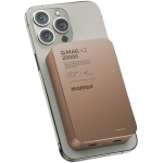 Momax Q.MAG X2 IP133L2 20000mAh 超薄磁吸流動電源 第二代（砂岩色）：35W PD快充、15W無線充電、金屬+玻璃設計