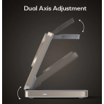 Momax UD36L 1-Charge Q.Port 折疊Qi2三合一磁吸無線充電支架